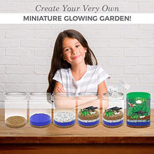 Load image into Gallery viewer, Light-Up Terrarium Kit for Kids with 5 Dinosaur Toys, STEM Educational DIY Science Project - Create Your Customized Mini Dinosaur Garden for Children - Best Gift for Boys and Girls Age 3, 4, 5, 6, 7