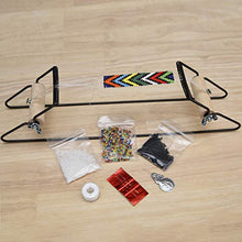 Load image into Gallery viewer, The Beadsmith Metal Bead Loom Kit, Includes Loom (12.5" x 2.5" x 3"), Thread, Needles, and 18 Grams Glass Beads for Bracelets, Necklaces, Belts, and More