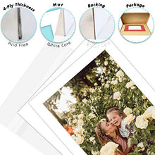 Load image into Gallery viewer, Golden State Art Acid Free, Pack of 25 11x14 White Picture Mats Mattes with White Core Bevel Cut for 8x10 Photo + Backing + Bags