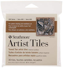 Load image into Gallery viewer, Strathmore 105-977 400 Series Toned Tan Artist Tiles, 30 Sheets