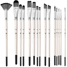 Load image into Gallery viewer, Artist Paint Brushes for Acrylic Painting, Watercolor and Gouache – Painting Brush Set – Acrylic and Watercolor Brushes