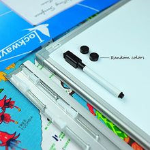 Load image into Gallery viewer, Lockways Magnetic Dry Erase Board - Magnetic Whiteboard/White Board 36 x 24 Inch, 1 Dry Erase Markers, 2 Magnets for School, Home, Office