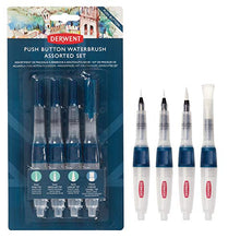 Load image into Gallery viewer, Derwent Push Button Waterbrush Assorted Set (2305816)