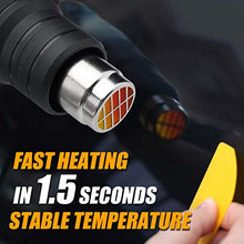Load image into Gallery viewer, Heat Gun Kit 2000W with Dual-Temperature 5 Nozzles,Hot Air Gun 122ᵒF-1022ᵒF Heating in Seconds for DIY Shrink PVC Tubing/Wrapping/Crafts,Stripping Paint (2000W 2 Gears Temp Setting)