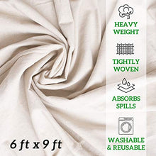 Load image into Gallery viewer, 4x12 Canvas Drop Cloth Tarp Canvas Fabric Drop Cloth Curtains Drop Cloths for Painting Painters Drop Cloth Paint Drop Cloth Paint Tarp Painting Supplies Canvas Sheet