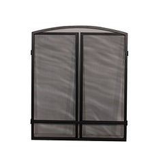 Load image into Gallery viewer, Panacea Products 15951 3-Panel Arch Screen with Double Bar for Fireplace, 29 Inch