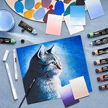 Load image into Gallery viewer, Arteza Gouache Paint, Set of 24 Colors/Tubes (24x12ml/0.4oz) with Storage Box, Rich Pigments, Vibrant, Non Toxic Paints for The Professional Artist, Hobby Painters & Kids, Ideal for Canvas Painting