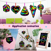 Load image into Gallery viewer, ZMLM Scratch Paper Art-Craft Girl: Rainbow Scratch Magic Drawing Set Paper Pad Board Supply Kit Toddler Project Activity for 3-12 Year Old Kid Game Toy Holiday|Party Favor|Birthday|Children's Day Gift