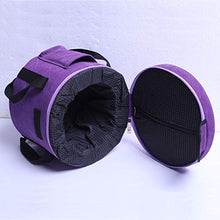 Load image into Gallery viewer, Purple Colored Canvas Carrier for Crystal Singing Bowl 8"