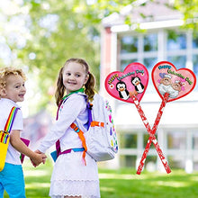 Load image into Gallery viewer, 72 Pieces Valentines Pencils Toppers Cards Valentines Cards Set Valentine's Day Pencils Stationary Kit for Kids Giving School Classroom Exchange Party Favor Supplies