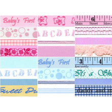 Load image into Gallery viewer, Morex Bobbin Ribbon for Scrapbooking, Welcome Baby, 24-Pack