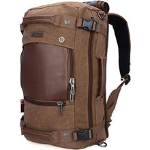 Load image into Gallery viewer, WITZMAN Men Travel Backpack Canvas Rucksack Vintage Duffel Bag A2021 (21 inch Brown)