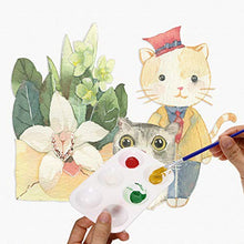 Load image into Gallery viewer, Penta Angel Art Paint Tray Palette 3Pcs 6 Well Plastic Rectangular Paint Tray for Kids Watercolor Painting