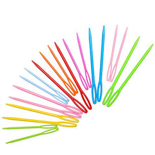 Load image into Gallery viewer, Hekisn Large-Eye Plastic Sewing Needles, 20 Pieces Colorful Safety Lacing Needles, 2 Different Sizes Yarn Sewing Needle, Learning Needles for DIY Sewing Handmade Crafts,3.5 &2.76 inch (20 Pieces)