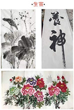 Load image into Gallery viewer, MEGREZ Chinese Japanese Calligraphy Practice Writing Sumi Drawing Xuan Rice Paper Without Grids 100 Sheets/Set - 34 x 68 cm (13.38 x 27.77 inch), Sheng (Raw) Xuan