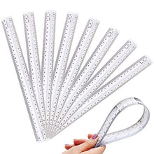 Load image into Gallery viewer, AConnet 36 Pack Clear Plastic Ruler 12 Inch Flexible Ruler Shatter Resistant Straight Ruler for Woodworking, Arts, Crafts, Scrapbooking, Carpentry, Student School Offices and General Home Use