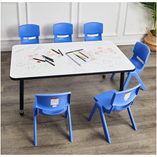 Load image into Gallery viewer, Amazon Basics 10 Inch School Classroom Stack Resin Chair, Blue, 6-Pack