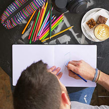 Load image into Gallery viewer, Articka Note Hardcover Sketchbook – Square Hardbound Sketch Journal – 8 x 8 Inch Art Book – 120 Pages with Elastic Closure – 180GSM High Quality Paper – Ideal for Pencils, Graphite, Charcoal, Pen