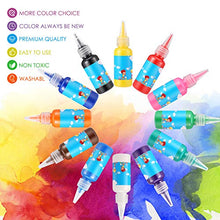 Load image into Gallery viewer, Homkare Finger Paint 12 Colors Non Toxic Washable Finger Paints for Toddler Kids Finger Paint Set for DIY Crafts Painting (12 x 30ml/1.01 fl.oz)