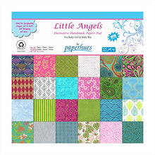 Load image into Gallery viewer, Paperhues 'Little Angels' Decorative Handmade Scrapbook Papers 12x12" Pad, 36 Sheets