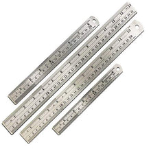 Load image into Gallery viewer, Mr. Pen Steel Rulers, 6, 8, 12, 14 inch Metal Rulers, Pack of 4