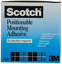 Load image into Gallery viewer, 3M 568 Positionable Mounting Adhesive, 11 Inches x 50 Feet