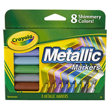 Load image into Gallery viewer, Crayola Metallic Markers, 8 Count