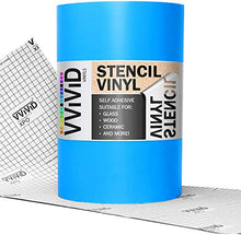 Load image into Gallery viewer, VViViD Blue Low-Tack Adhesive Vinyl Stencil Masking Film Roll (12" x 6ft)