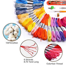 Load image into Gallery viewer, Embroidery Floss Rainbow Color Cross Stitch Threads Friendship Bracelets Crafts Floss(50 Skeins Per Pack)
