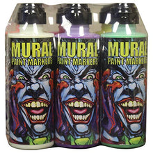 Load image into Gallery viewer, Mural Paint Markers CHROMA 4 OZ Assorted NEON Glow Set of 6