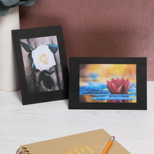 Load image into Gallery viewer, Cardboard Photo Picture Frame Kraft Paper Easel (Black, 4 x 6 In, 50 Pack)