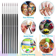 Load image into Gallery viewer, Miniature Detail Paint Brush, Anezus 30 Pcs Fine Small Paintbrushes Watercolor Artists Paint Brushes for Acrylics Oil Model Craft Nail Detail Painting, Size 00