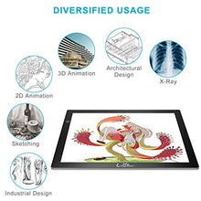 Load image into Gallery viewer, LitEnergy 24.3 Inch Diagonal A3 LED Portable Light Table for Tracing