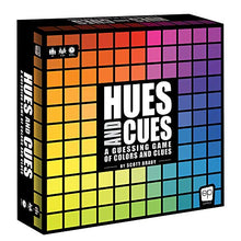 Load image into Gallery viewer, HUES and CUES | Vibrant Color Guessing Game Perfect for Family Game Night | Connect Clues and Colors Together | 480 Color Squares to Guess from