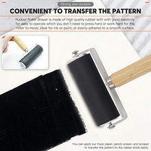 Load image into Gallery viewer, Rustark 19 Pieces Block Printing Starter Tool Kit with Whetstone, Stamp Block, Carving Tools, Tracing Papers,Pencil, Gloves,Eraser and Scrapper, Rubber Stamp Making Kit for Stamping and Printmaking