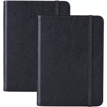 Load image into Gallery viewer, Ruled Pocket Notebook Journals - 2 Pack Ruled/Lined Notebooks, 5.7 × 4.1 in, Premium Thick Paper Faux Leather Classic Writing Notebook