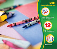 Load image into Gallery viewer, Crayola Ultra Clean Washable Large Crayons, Bulk School Supplies, 12 Packs of 16 Count