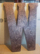 Load image into Gallery viewer, UNFINISHEDWOODCO 23-Inch Unfinished Wood Letter, Brown