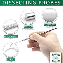 Load image into Gallery viewer, Scientific Labwares 5-Piece Stainless Steel Precision Probe, Pick and Hook Set: Dissection, Clay and Wax Modeling, Sewing, Precision Work and More!
