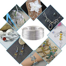 Load image into Gallery viewer, Pandahall 984 Feet Silver Aluminum Craft Wire 20 Gauge Flexible Metal Wire for Jewelry Making
