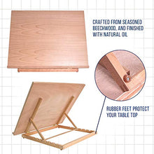 Load image into Gallery viewer, US Art Supply Extra Large Adjustable Wood Artist Drawing & Sketching Board 26" Wide x 21" Tall