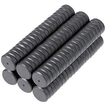 Load image into Gallery viewer, Anpro 120 Pcs Strong Ceramic Industrial Magnets Hobby Craft Magnets-11/16 Inch (18mm) Round Magnet Disc for Refrigerator Button DIY Cup Tiny Magnet Craft Hobbies, Science Projects & School Crafts