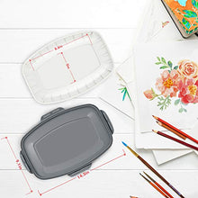 Load image into Gallery viewer, Hethrone 23 Wells Paint Pallet Tray with a Sponge for Adults & Kids, Easily Washable Paint Palette for Watercolor, Gouache, Acrylic Paint