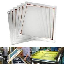 Load image into Gallery viewer, INTSUPERMAI 6pc 23Inch x31Inch Inch Aluminum Silk Screen Frame with 160 Mesh White Pre-Stretched Silk Screen Printing Frame