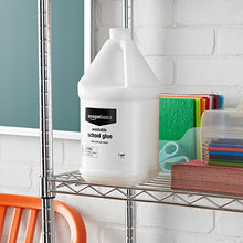 Load image into Gallery viewer, Amazon Basics All Purpose Washable School White Liquid Glue - Great for Making Slime, 1 Gallon Bottle