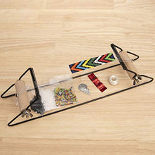 Load image into Gallery viewer, The Beadsmith Metal Bead Loom Kit, Includes Loom (12.5" x 2.5" x 3"), Thread, Needles, and 18 Grams Glass Beads for Bracelets, Necklaces, Belts, and More