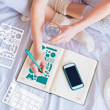 Load image into Gallery viewer, 24Pcs Journal Stencils for Journaling Plastic Planner Stencils Ultimate Productivity Stencil Set for Bullet Time Saving Scrapbook Stencils Notebook Diary Weekly Monthly Calendar Stencils DIY