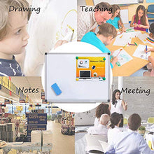 Load image into Gallery viewer, Welmors Office Magnetic White Board, Small Dry Erase Board 12'' x 16'', Aluminium Frame White Board with 4 Magnets, 1 Eraser, 2 Pens. (12x16 inch)