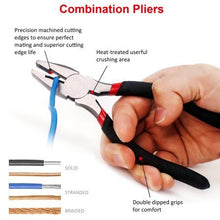 Load image into Gallery viewer, FASTPRO 7-piece Utility Pliers Set, Includes Slip Joint Pliers, Long Nose Pliers, Diagonal Pliers, Groove Joint Pliers, Linesman Pliers and Mini Long Nose Pliers, Dipped Handle