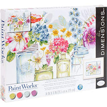 Load image into Gallery viewer, Dimensions , Rainbow Flowers, PaintWorks Paint by Numbers Kit for Adults and Kids, 14'' x 11'